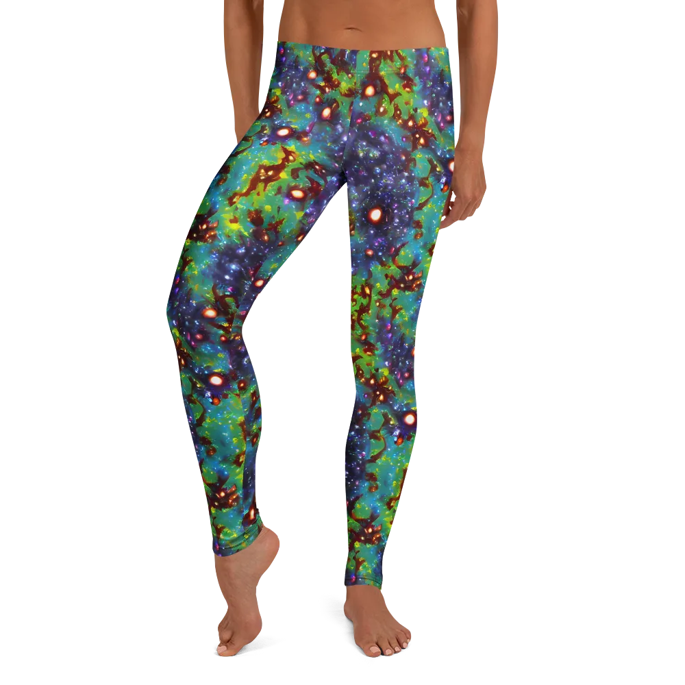 Bioluminescent Wilds on Leggings — Front