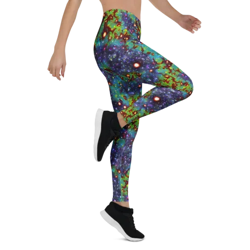 Bioluminescent Wilds on a Leggings