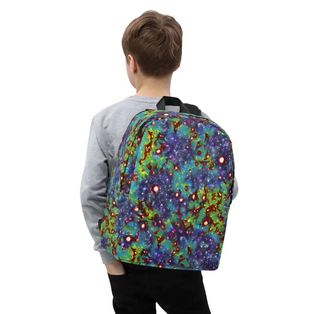Bioluminescent Wilds on Minimalist Backpack — Zoomed-in