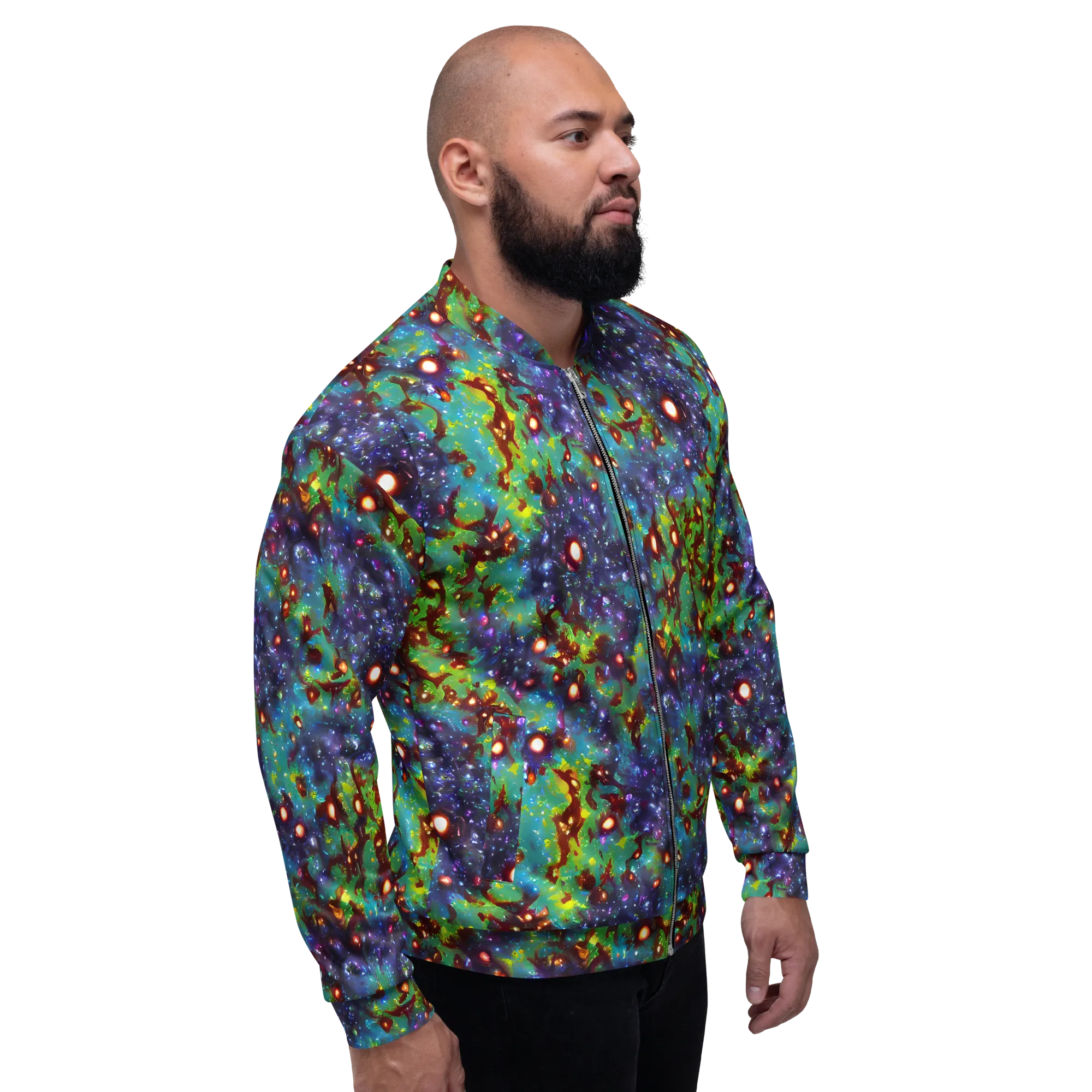 Bioluminescent Wilds on Bomber Jacket — Right