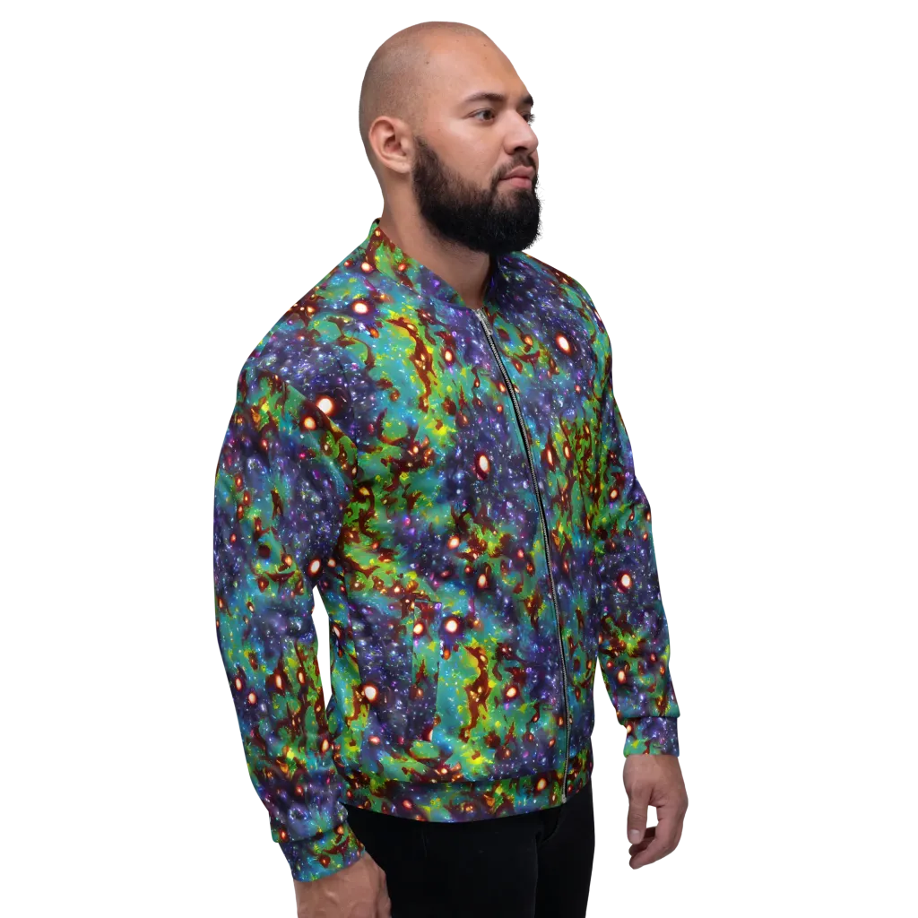 Bioluminescent Wilds on Bomber Jacket — Right