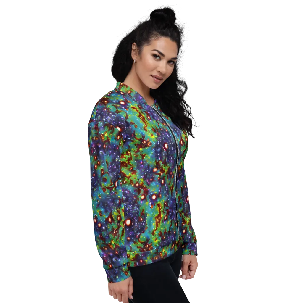 Bioluminescent Wilds on Bomber Jacket — Right