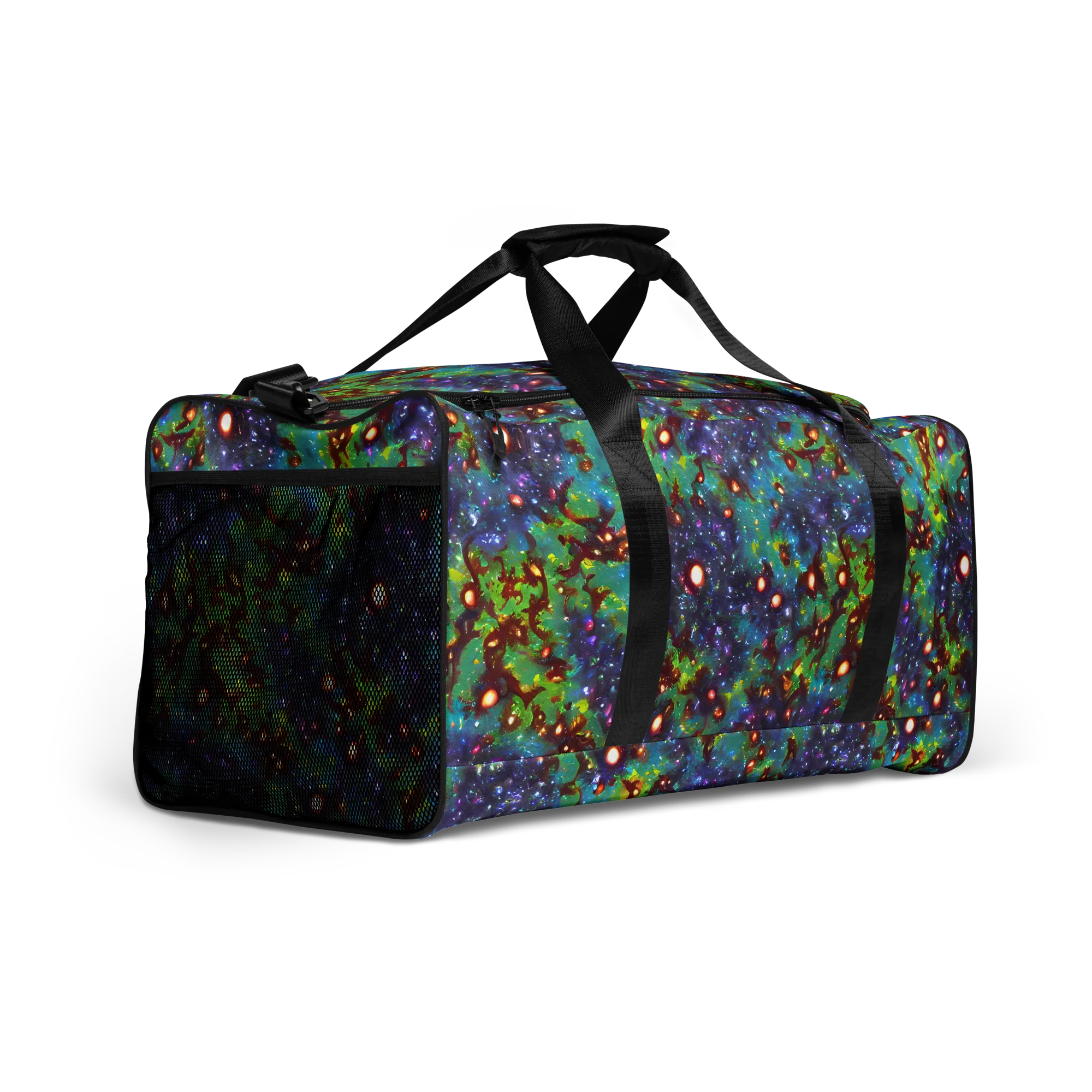 Bioluminescent Wilds on Duffle Bag — Right Front