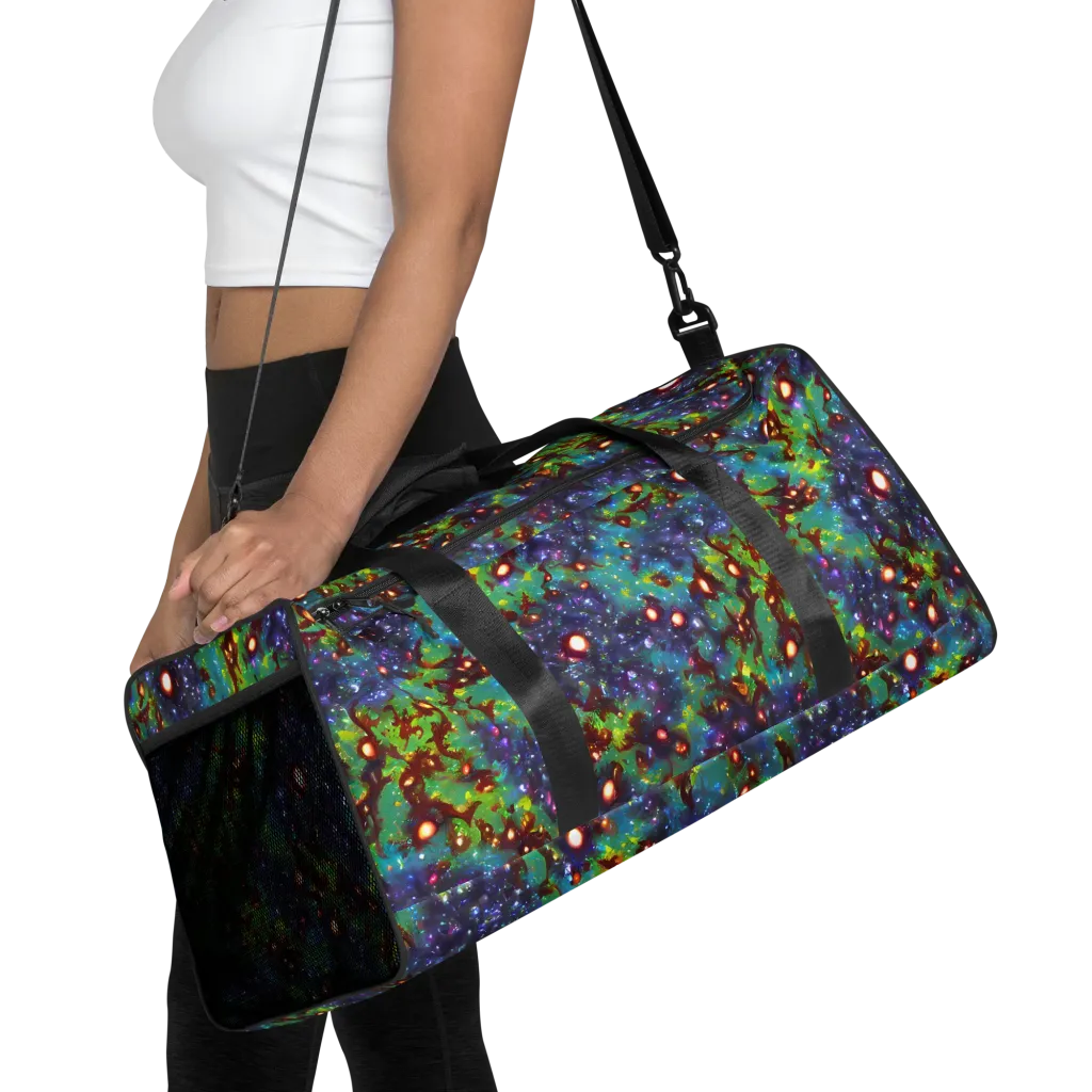 Bioluminescent Wilds on Duffle Bag — Front