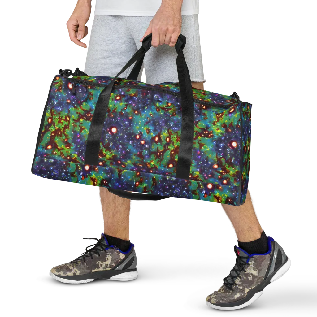 Bioluminescent Wilds on Duffle Bag — Front