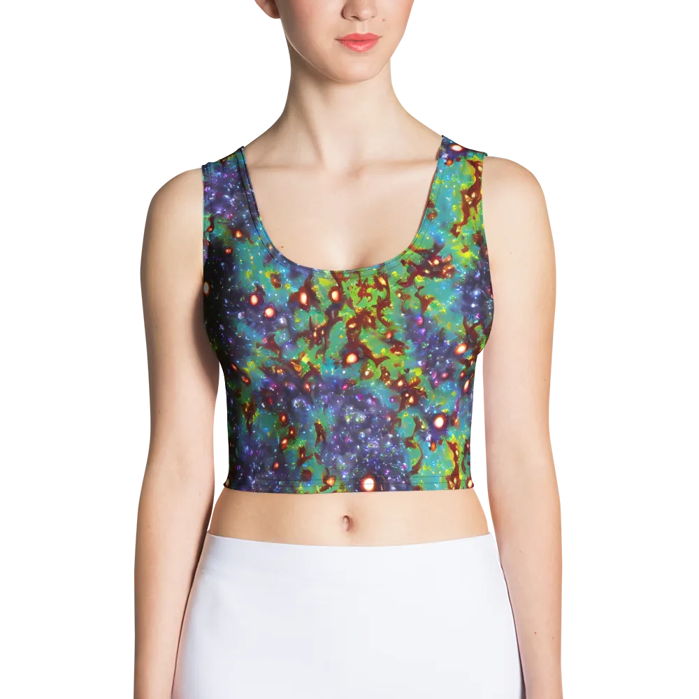 Bioluminescent Wilds on Crop Top — Front