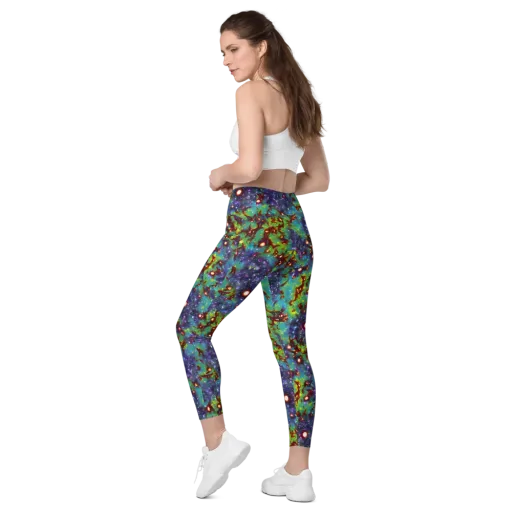 Bioluminescent Wilds on a Leggings with Pockets