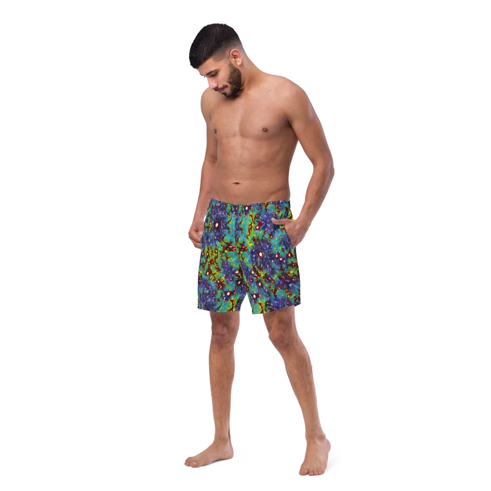 Bioluminescent Wilds on Swim Trunks — Left Front