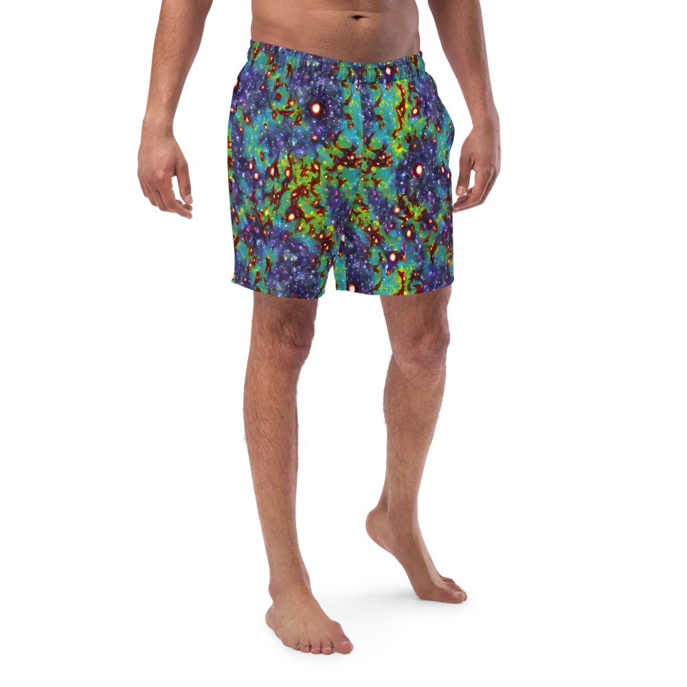 Bioluminescent Wilds on Swim Trunks — Front