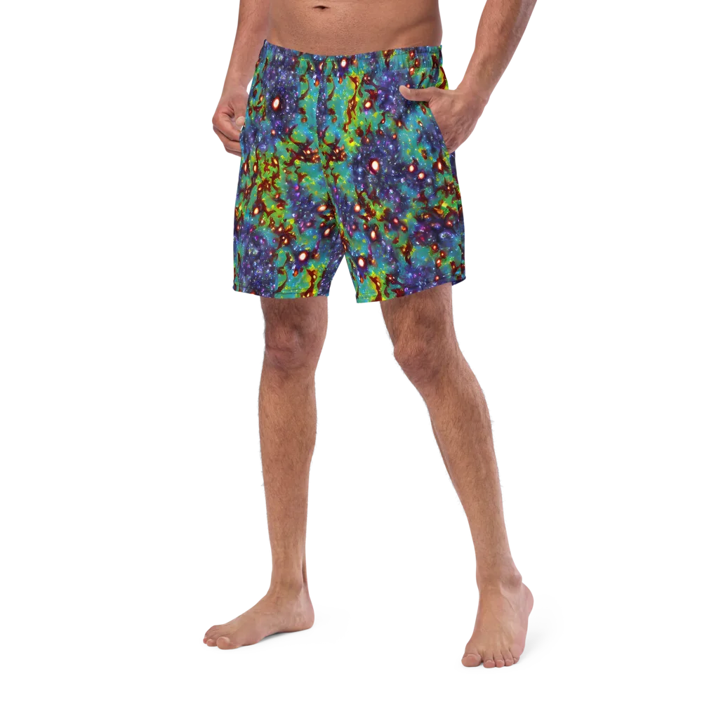 Bioluminescent Wilds on Swim Trunks — Left Front