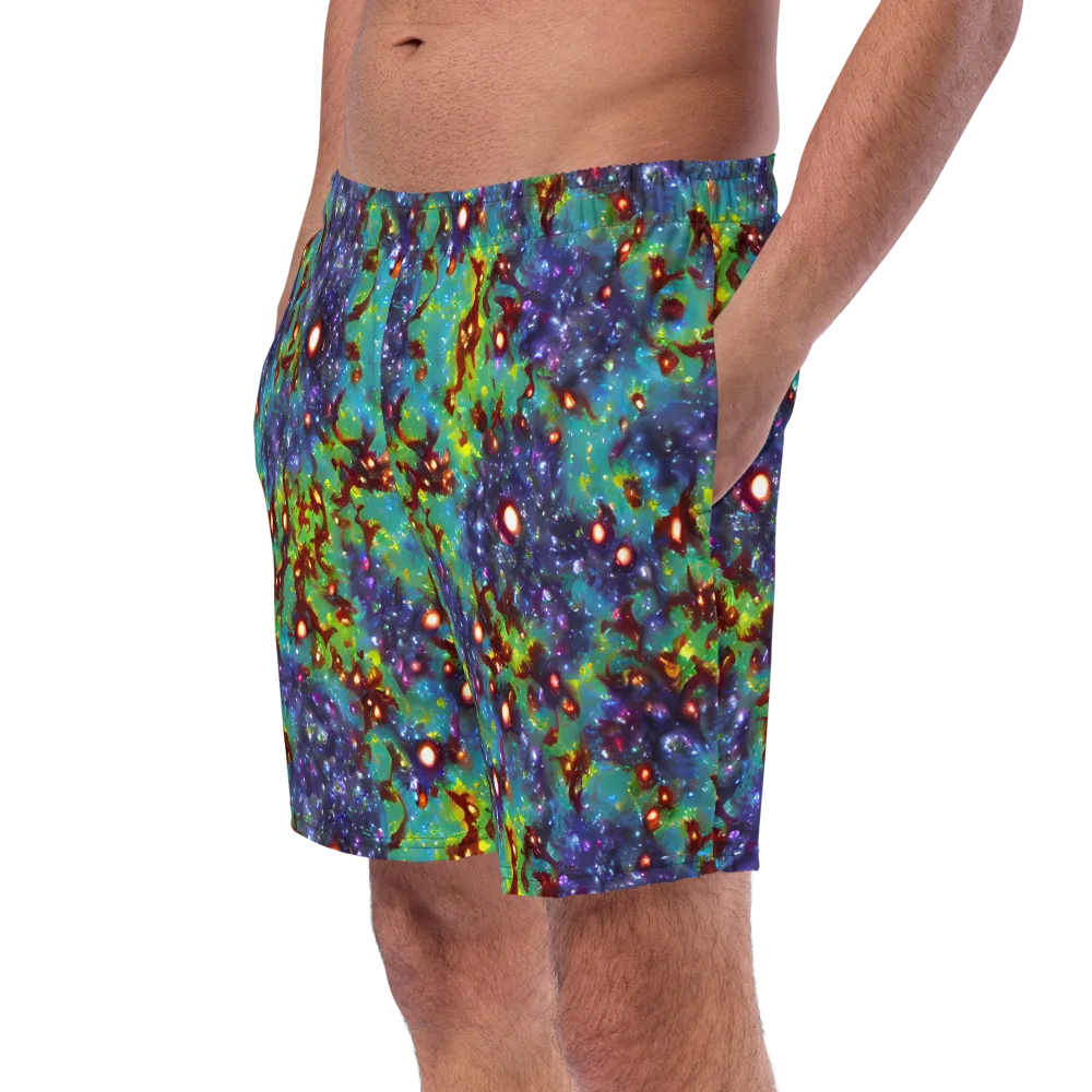 Bioluminescent Wilds on Swim Trunks — Left Front