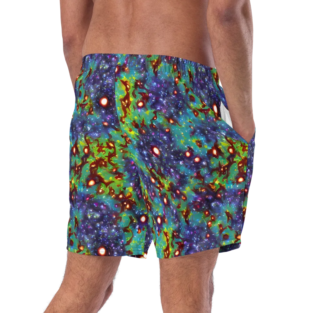Bioluminescent Wilds on Swim Trunks — Right Back