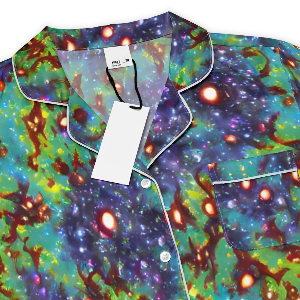 Bioluminescent Wilds on Women's Short Sleeve Pajama Top — Product details