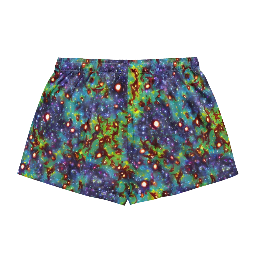 Bioluminescent Wilds on Women's Pajama Shorts — Back