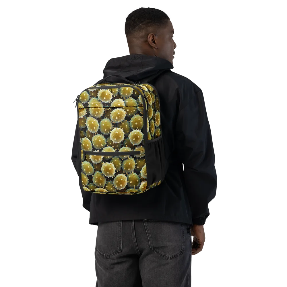 Golden Spore on Utility Backpack — Back