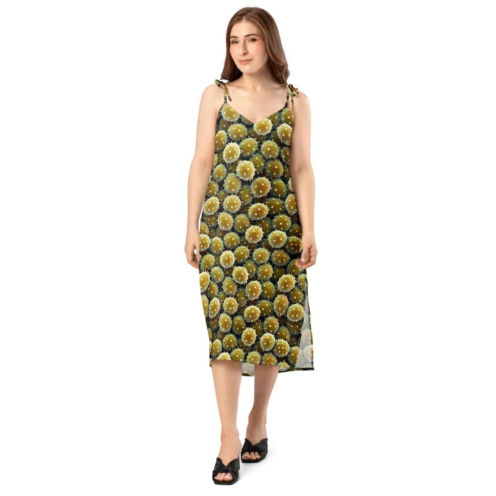 Golden Spore on Slip Dress — Front