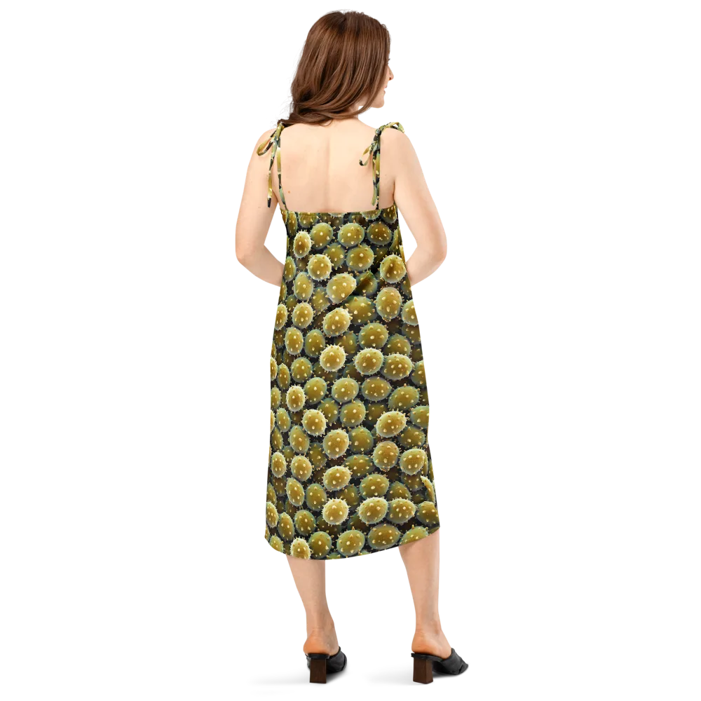 Golden Spore on Slip Dress — Back