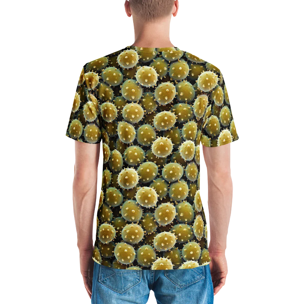 Golden Spore on Men's Crew Neck T-Shirt — Back
