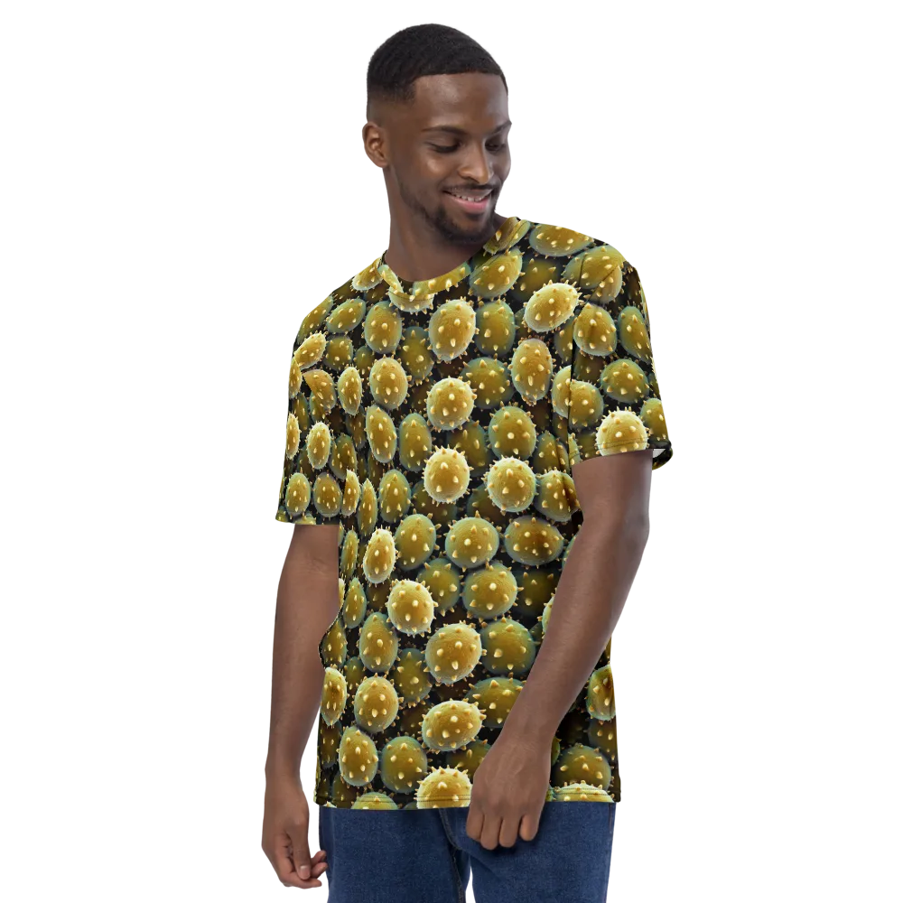 Golden Spore on Men's Crew Neck T-Shirt — Left