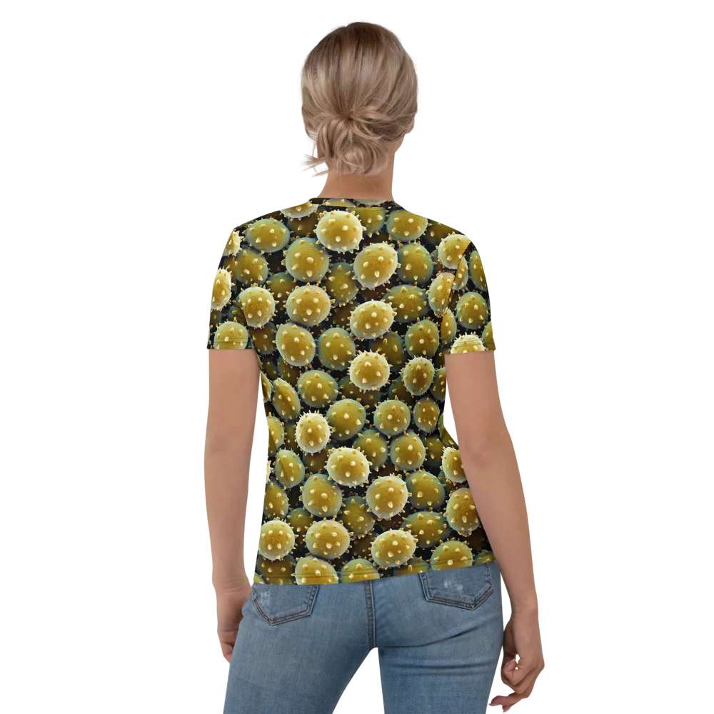 Golden Spore on Women's Crew Neck T-Shirt — Back