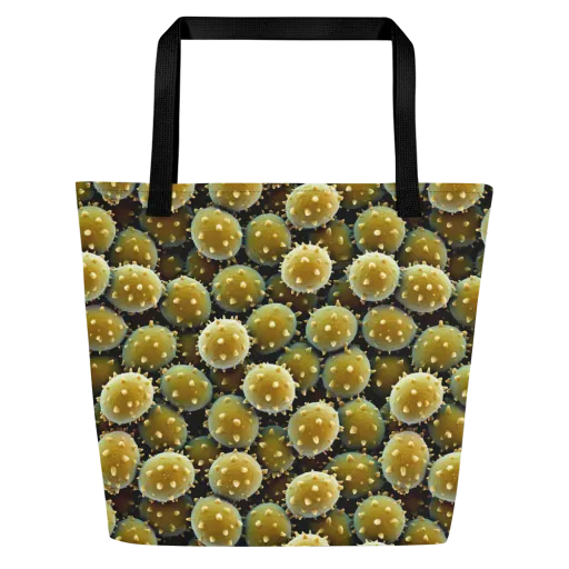 Golden Spore on a Large Tote Bag W/ Pocket