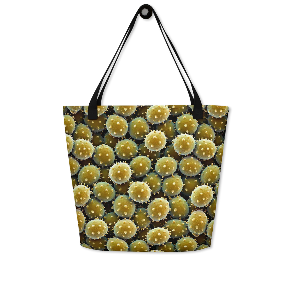 Golden Spore on Large Tote Bag W/ Pocket — Front