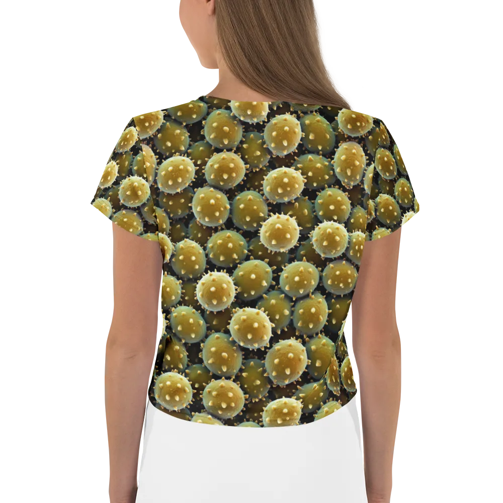Golden Spore on Crop Tee — Back