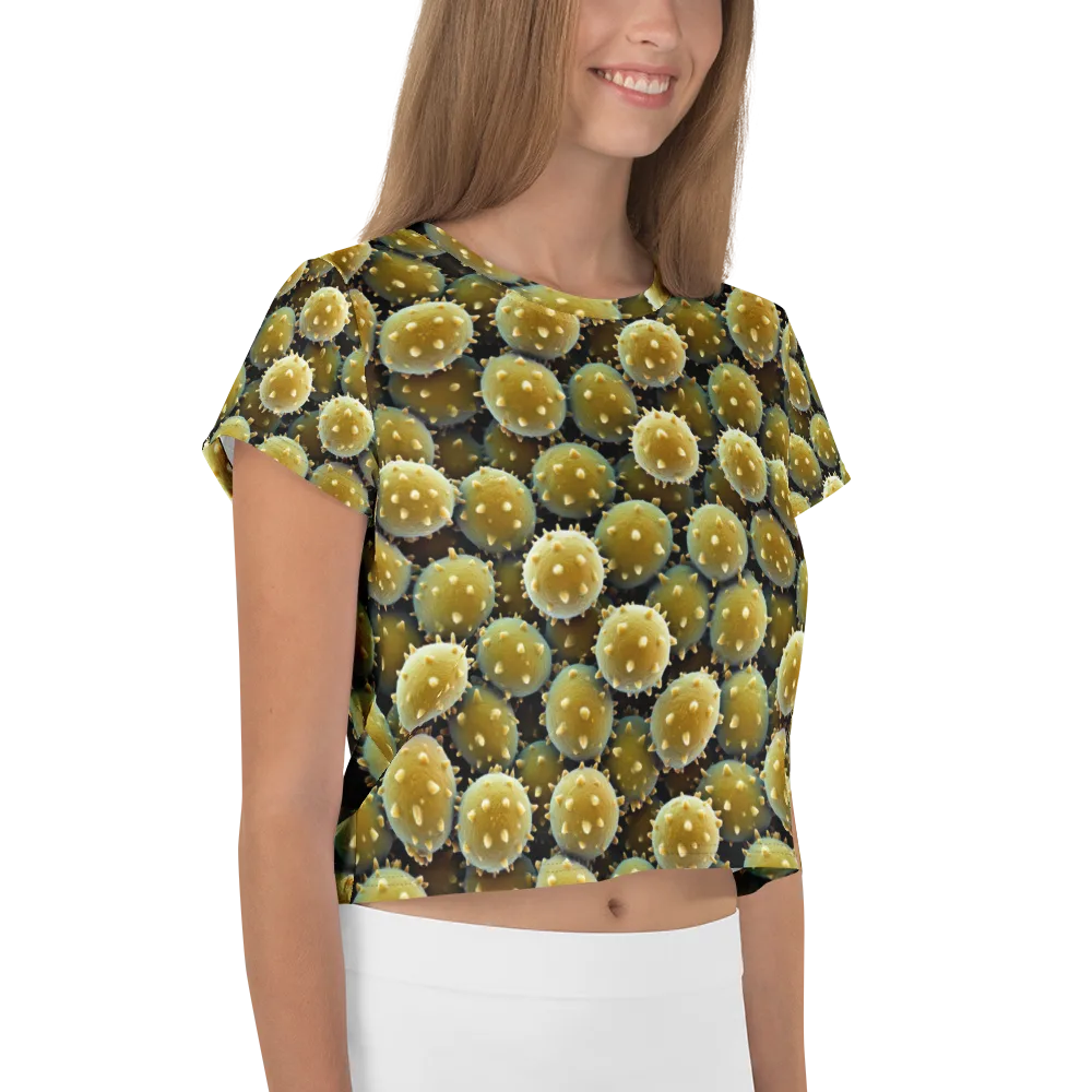 Golden Spore on Crop Tee — Right