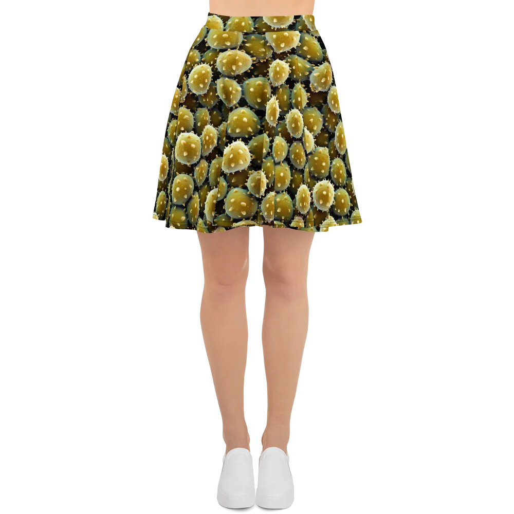 Golden Spore on Skater Skirt — Front