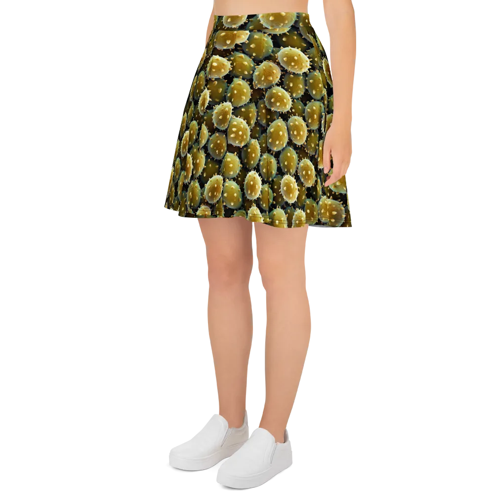 Golden Spore on Skater Skirt — Left