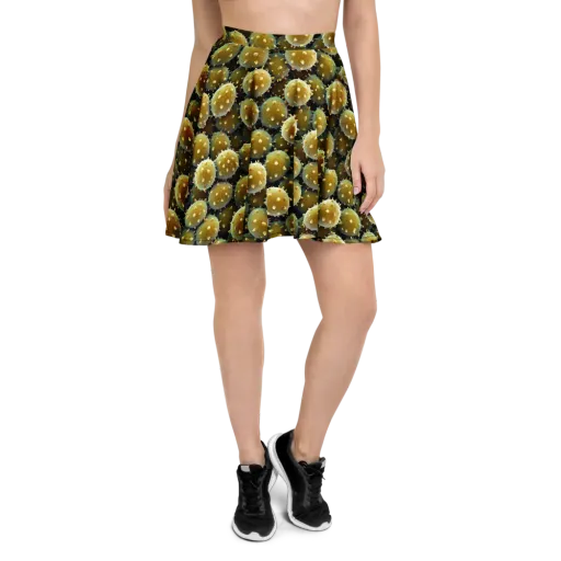 Golden Spore on a Skater Skirt