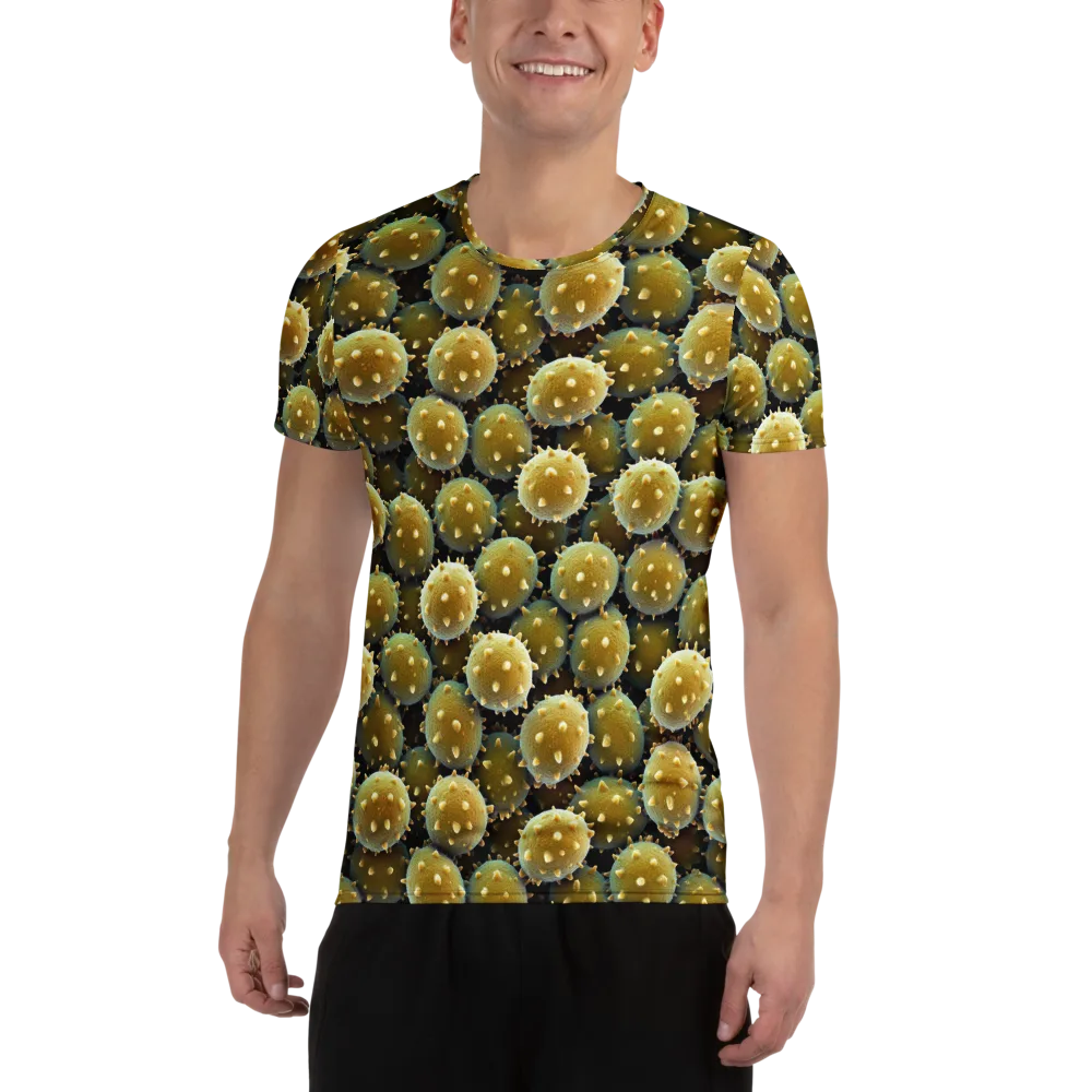 Golden Spore on Men's Athletic T-Shirt — Front