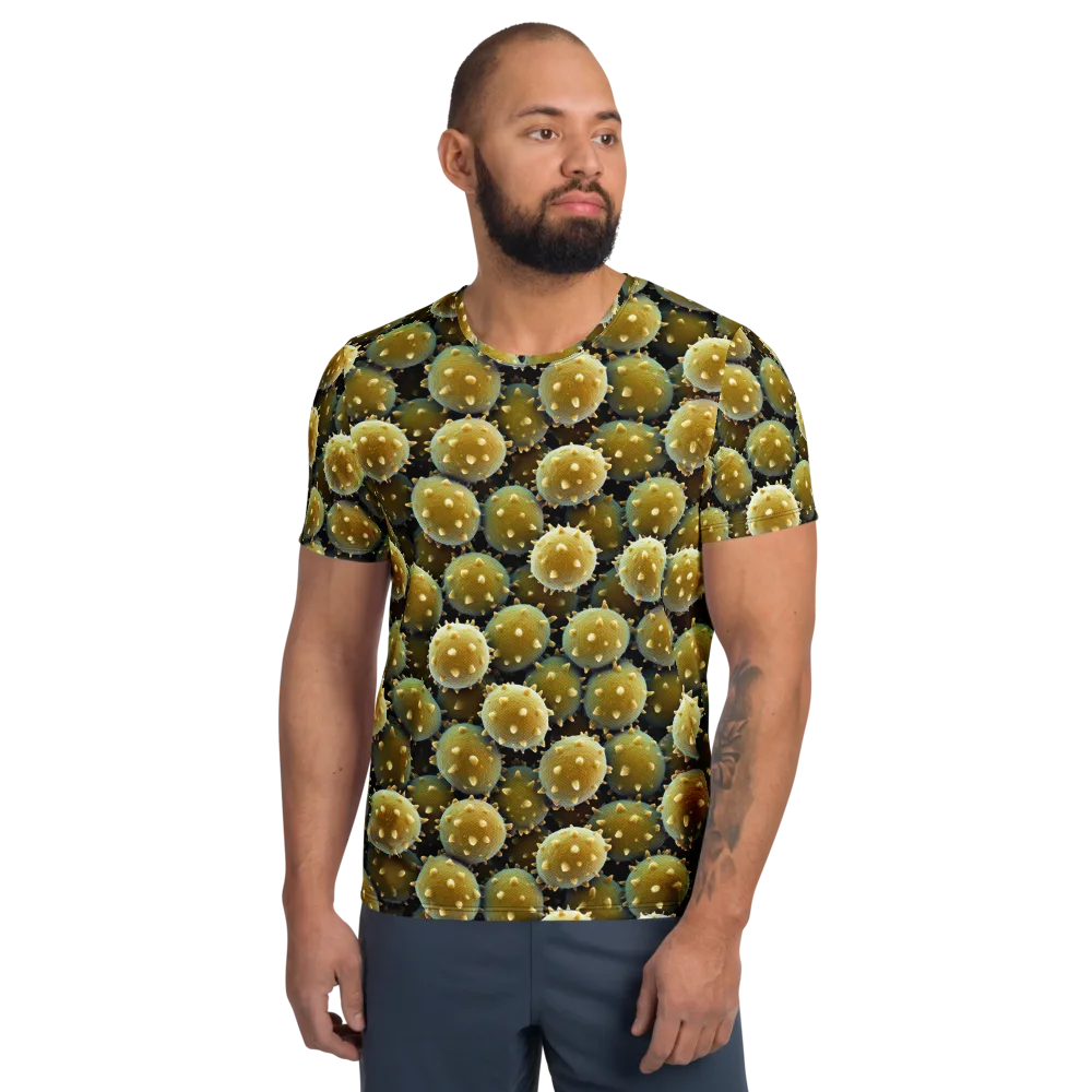 Golden Spore on Men's Athletic T-Shirt — Front