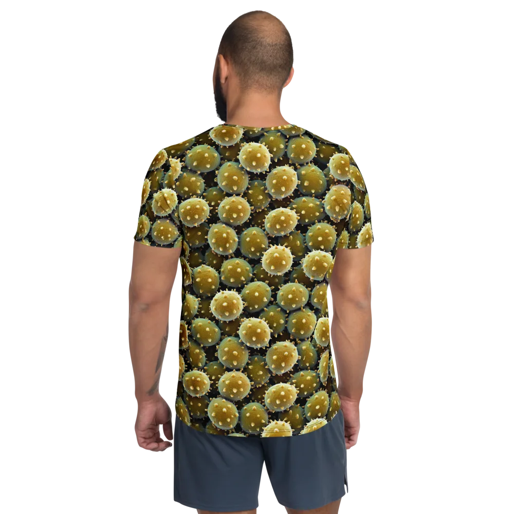 Golden Spore on Men's Athletic T-Shirt — Back