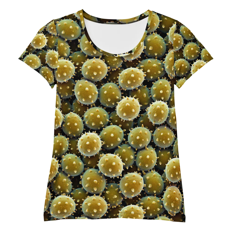 Golden Spore on Women's Athletic T-Shirt — Front