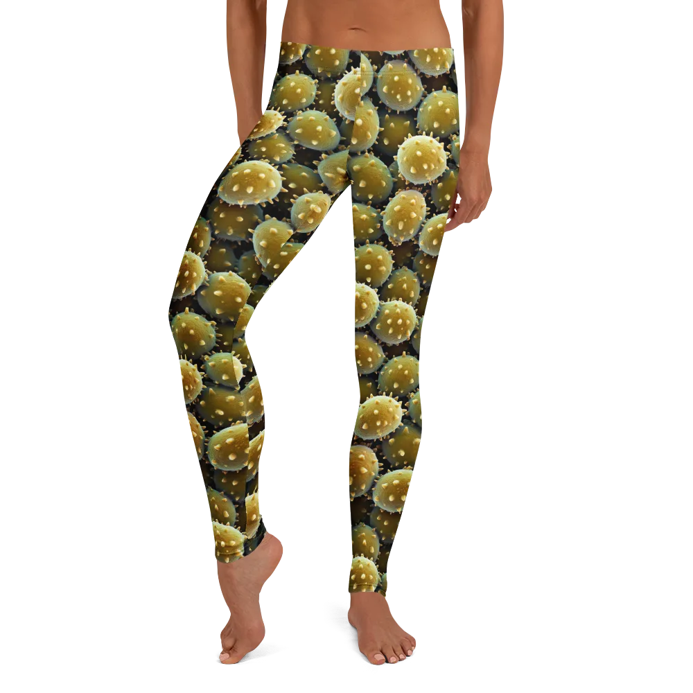 Golden Spore on Leggings — Front