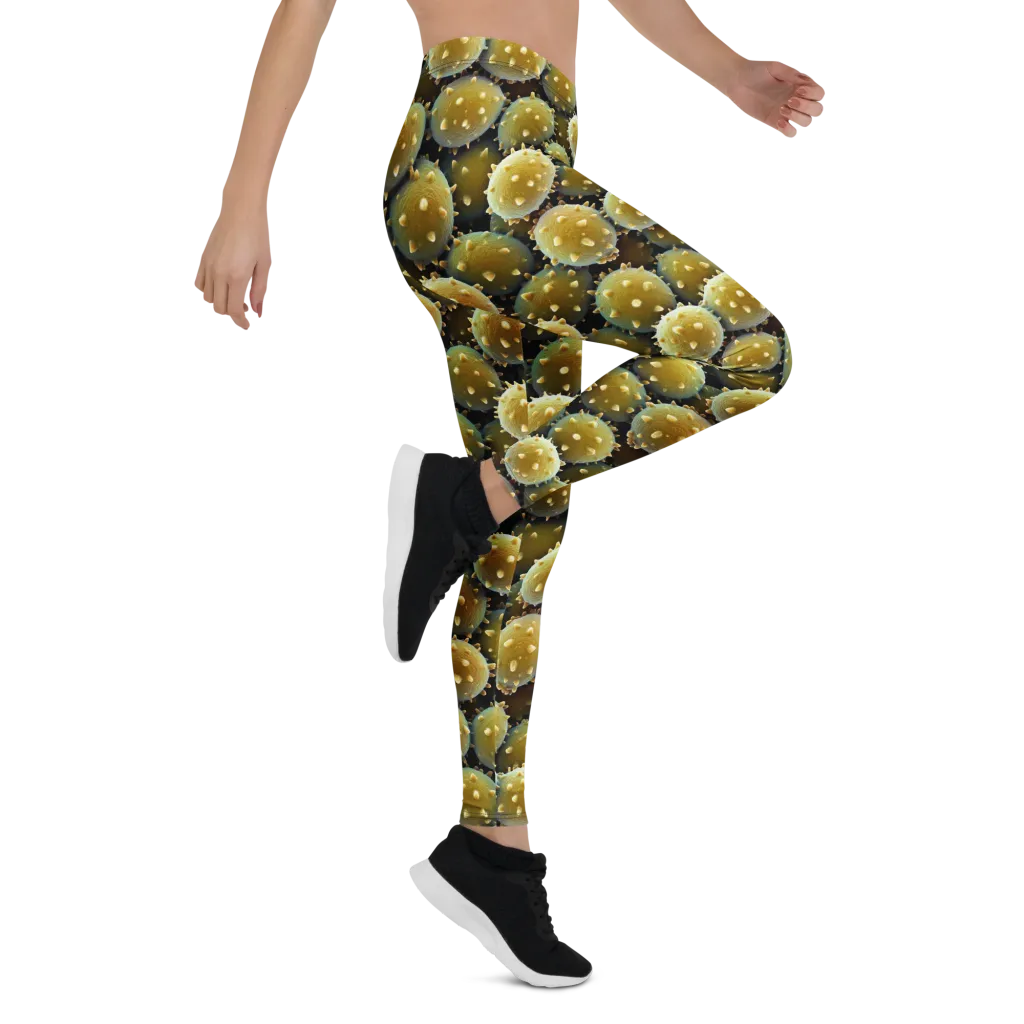 Golden Spore on Leggings — Right