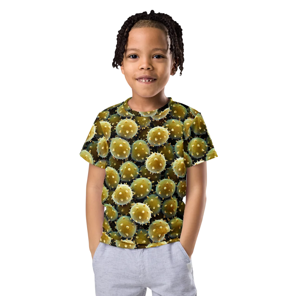 Golden Spore on Kids Crew Neck T-Shirt — Front