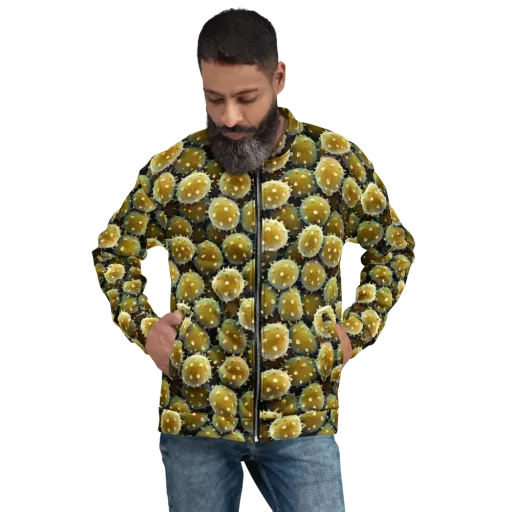 Golden Spore on a Bomber Jacket