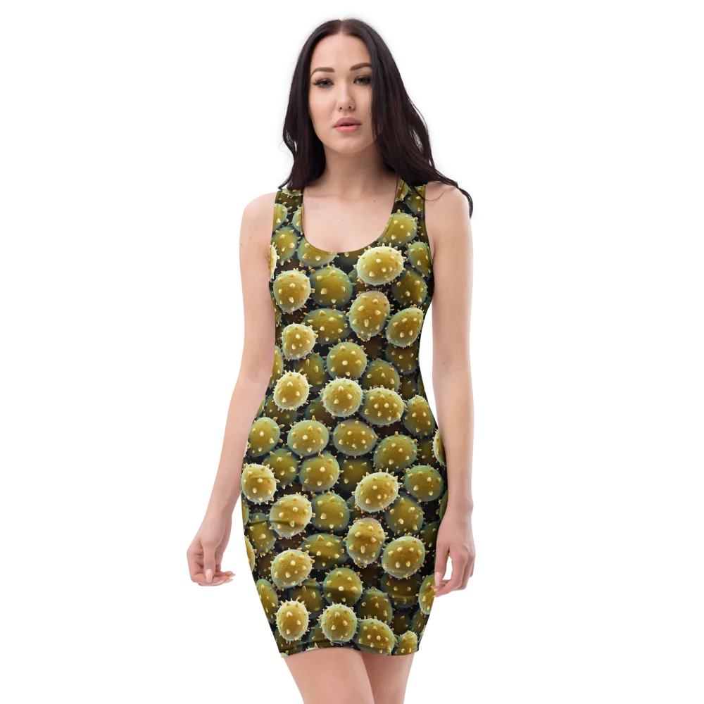 Golden Spore on Bodycon Dress — Front