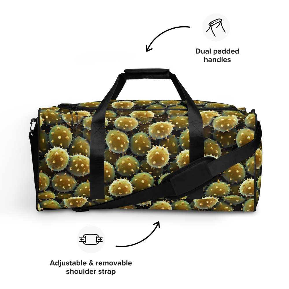 Golden Spore on Duffle Bag — Front