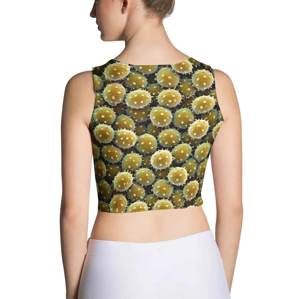Golden Spore on Crop Top — Back
