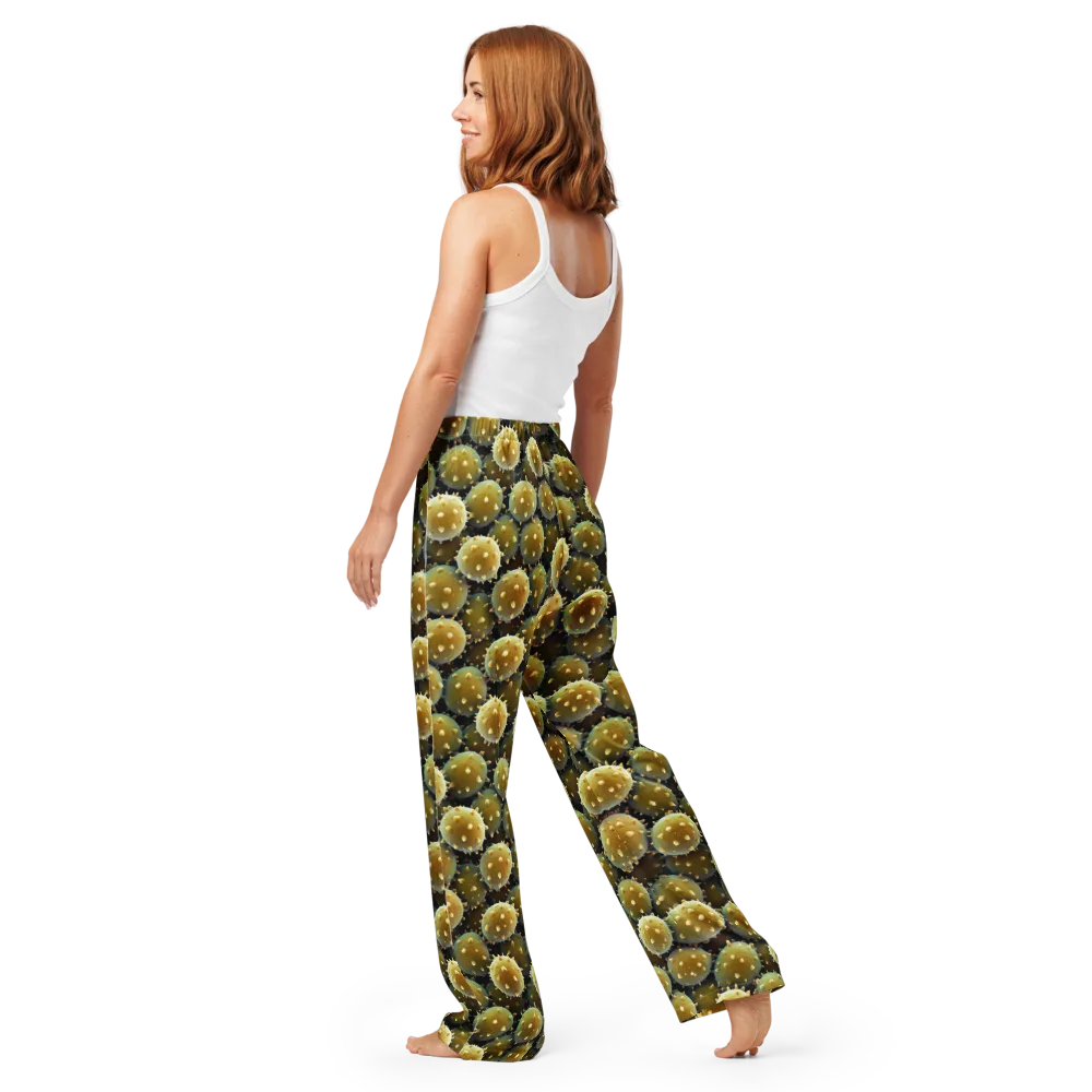 Golden Spore on Women's Pajama Pants — Back