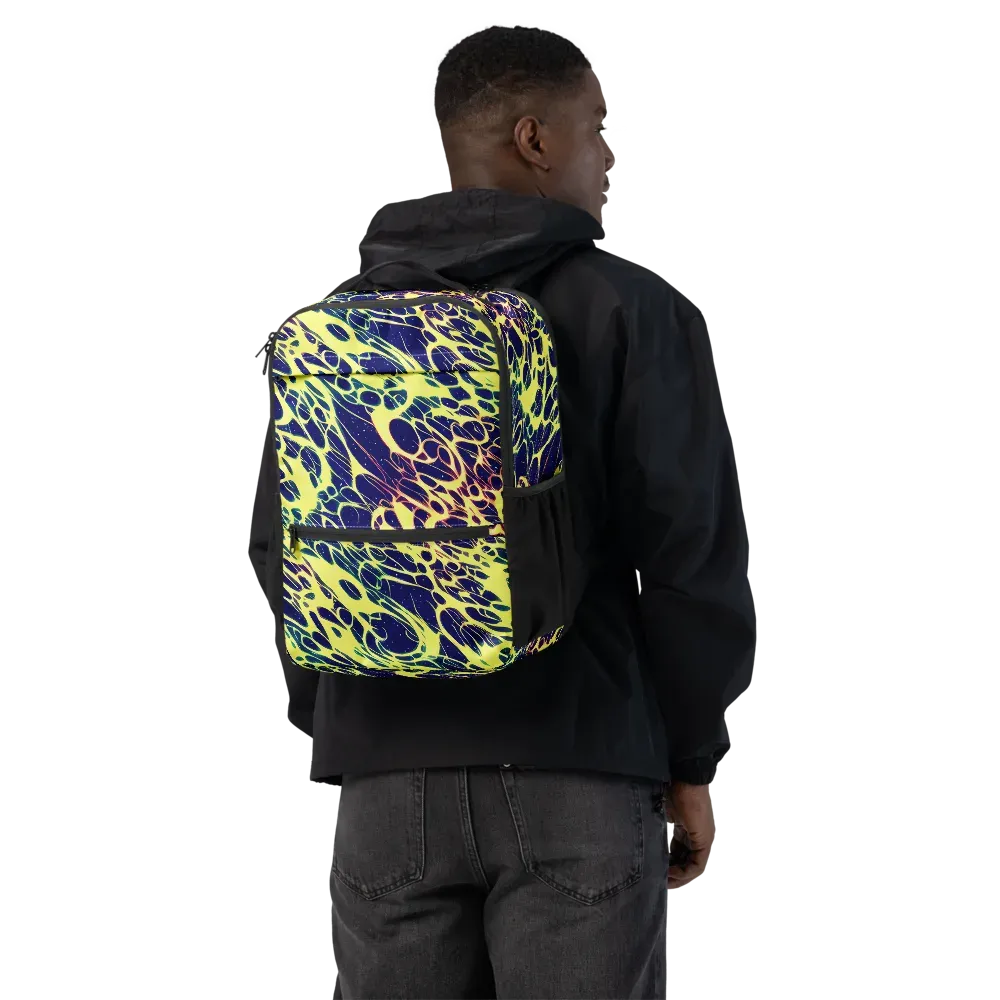 Acid Starfield on Utility Backpack — Back