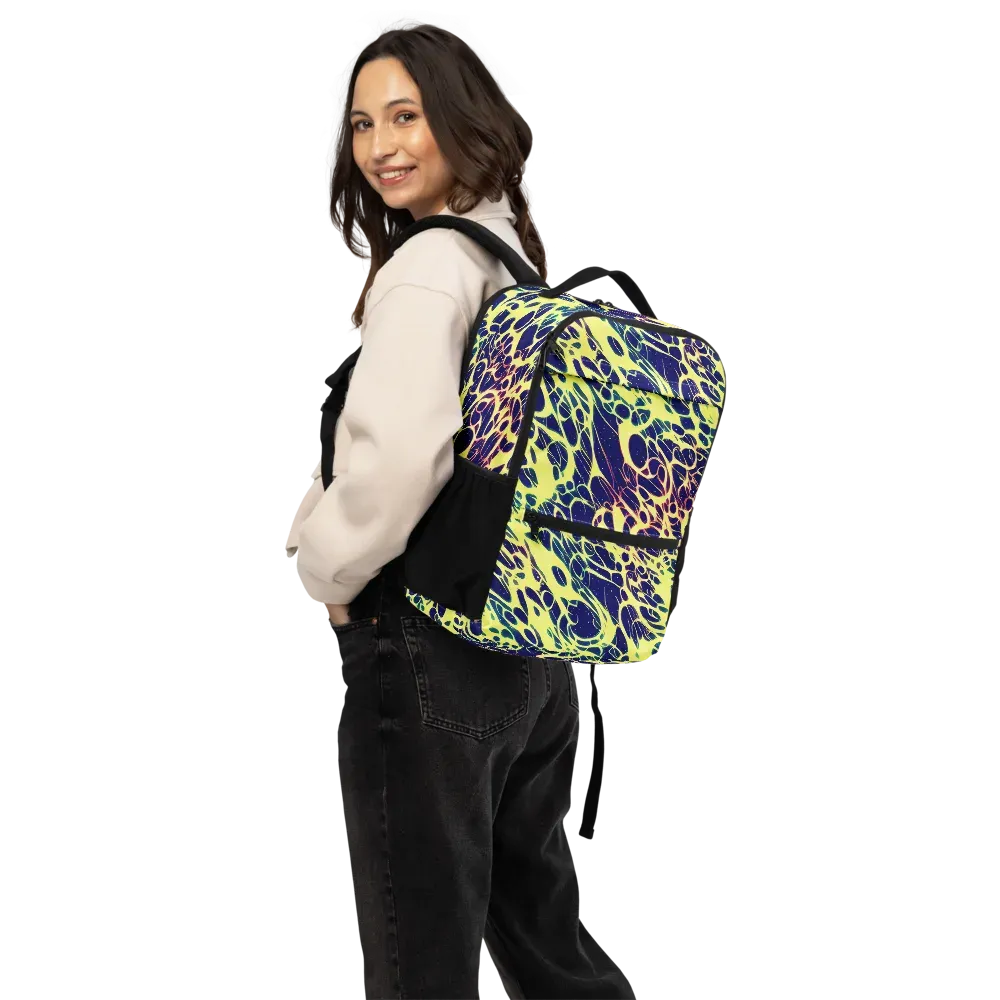 Acid Starfield on Utility Backpack — Back