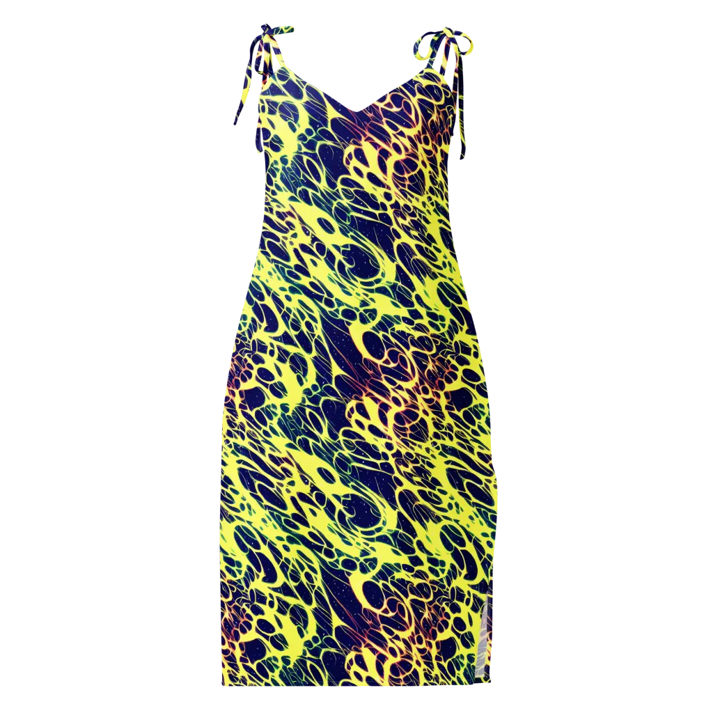 Acid Starfield on Slip Dress — Front