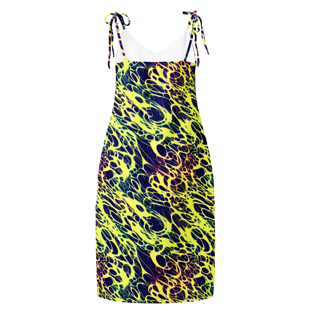 Acid Starfield on Slip Dress — Back