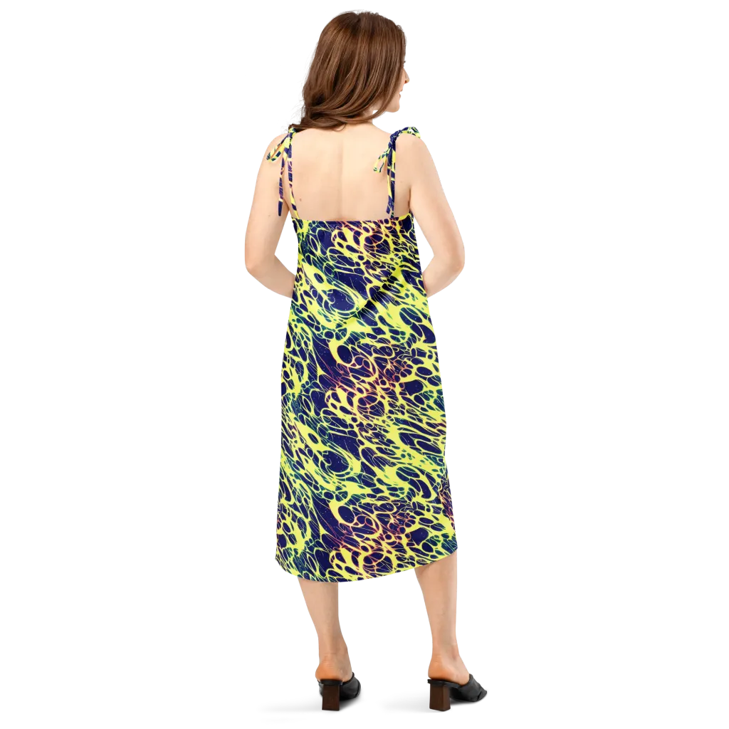 Acid Starfield on Slip Dress — Back