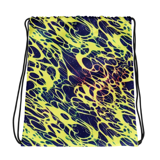Acid Starfield on a Drawstring Bag