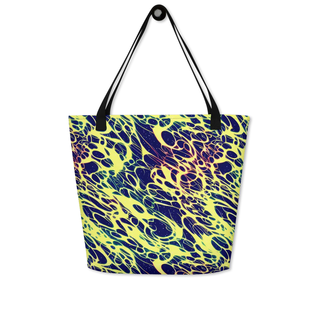 Acid Starfield on Large Tote Bag W/ Pocket — Front